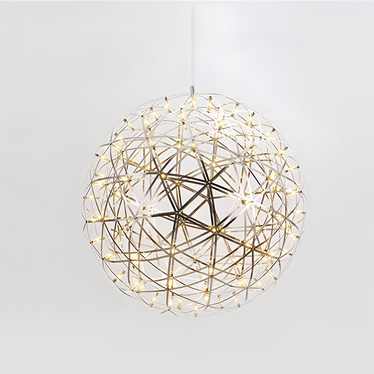 Antizer Silver Fire Ball Pendant Light for Dining Room