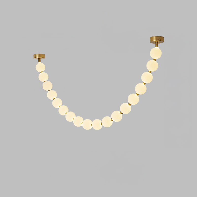 Antizer Luxury Pearl Necklace Chandelier