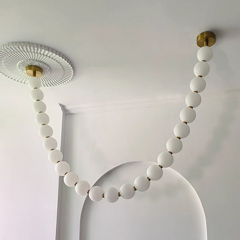 Antizer Luxury Pearl Necklace Chandelier