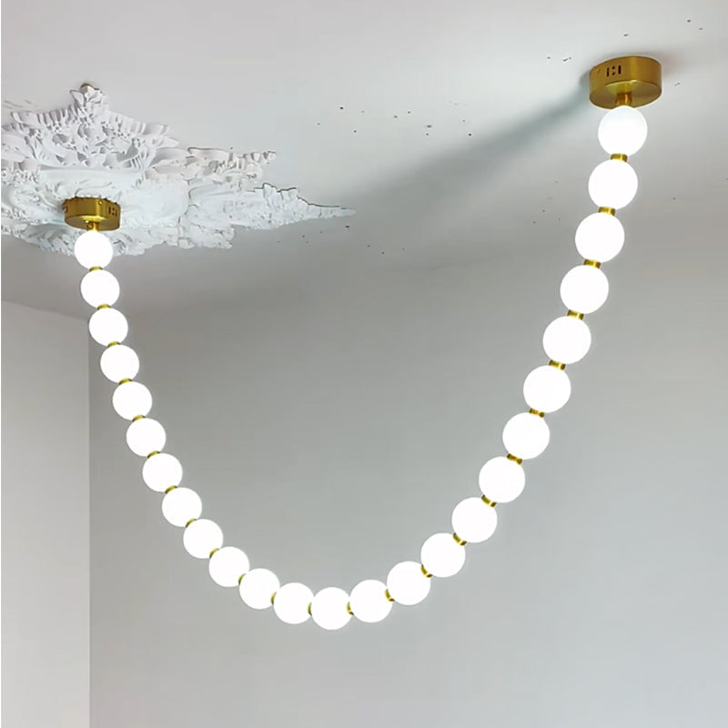 Antizer Luxury Pearl Necklace Chandelier