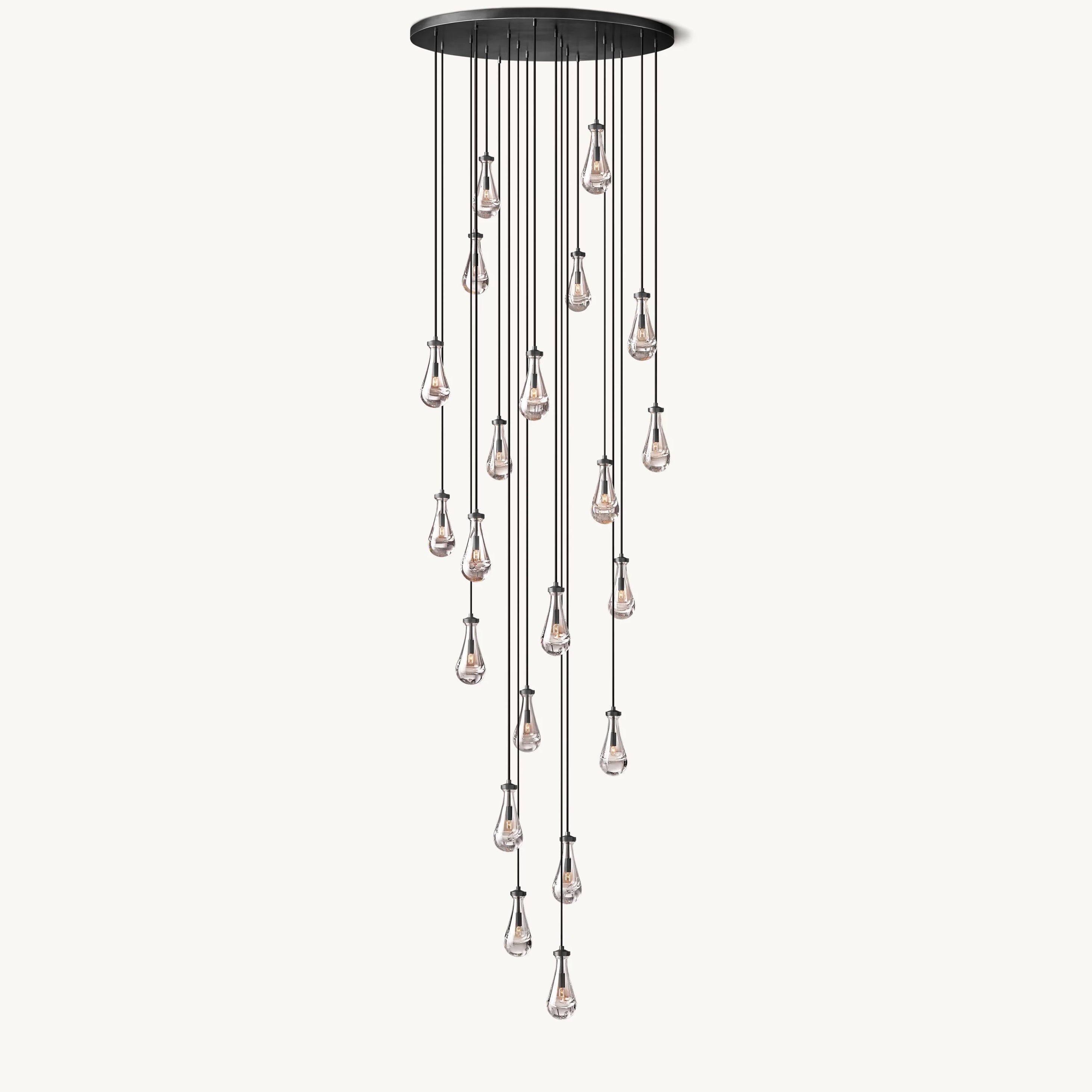 Antizer Raindrop Glass Chandelier