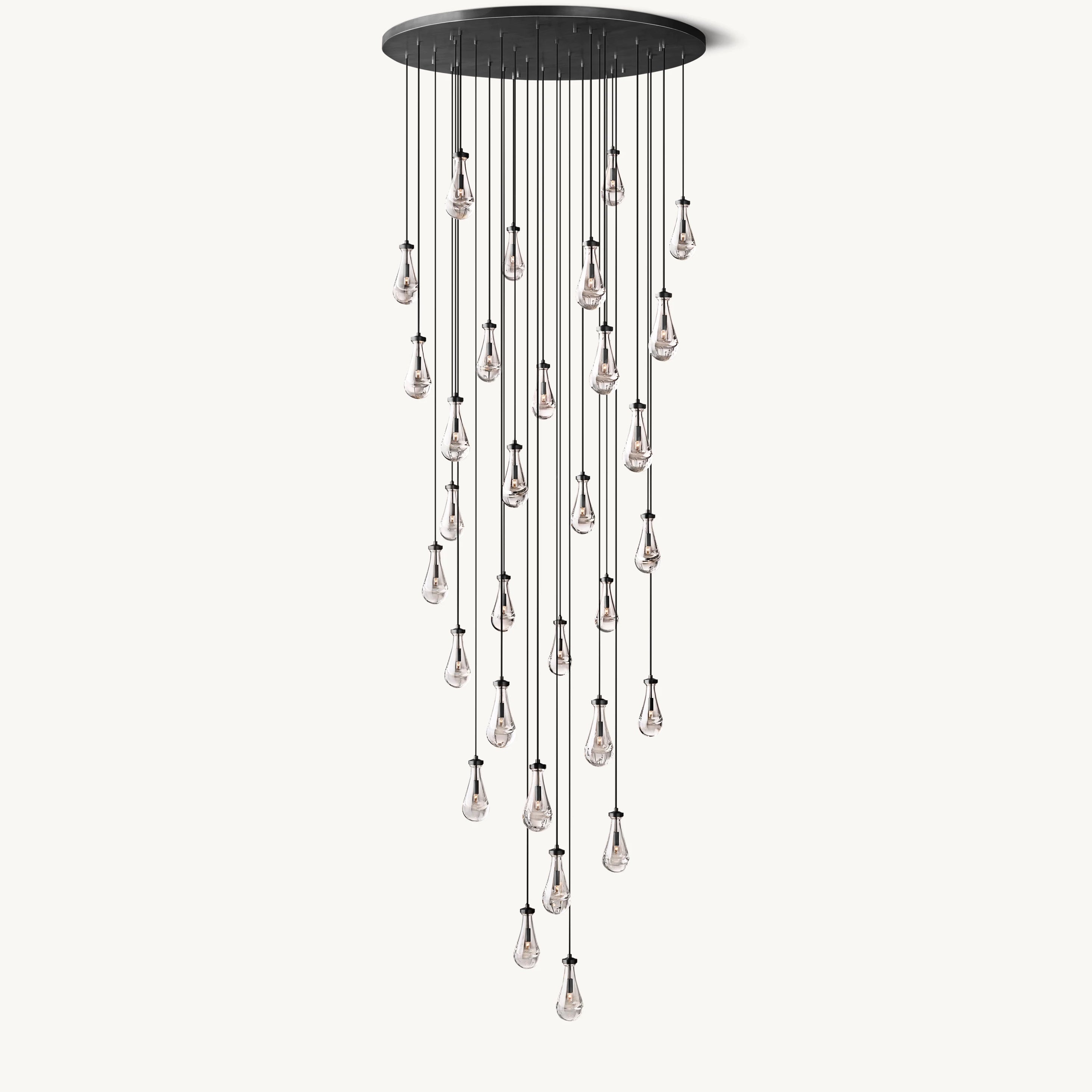 Antizer Raindrop Glass Chandelier