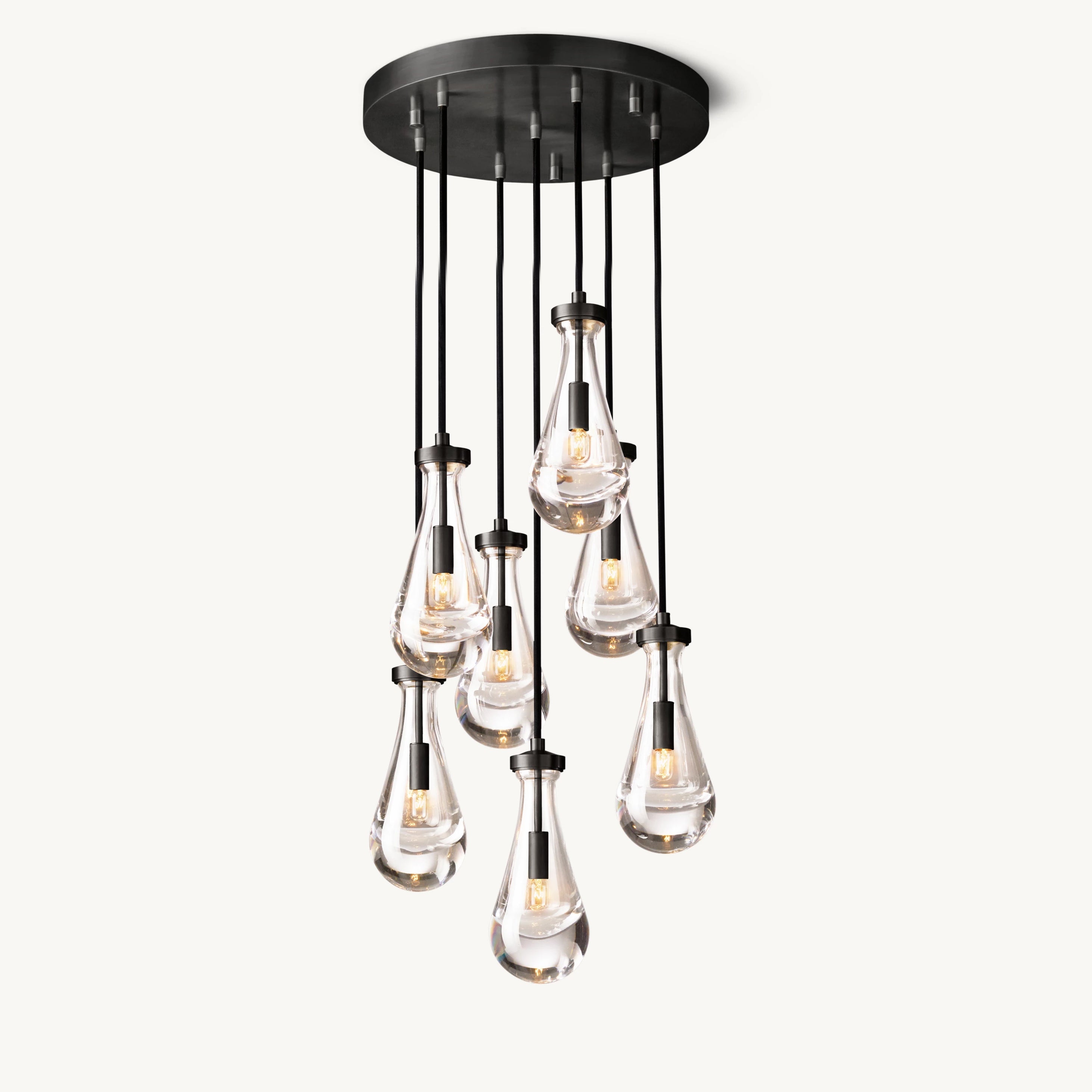 Antizer Raindrop Glass Chandelier