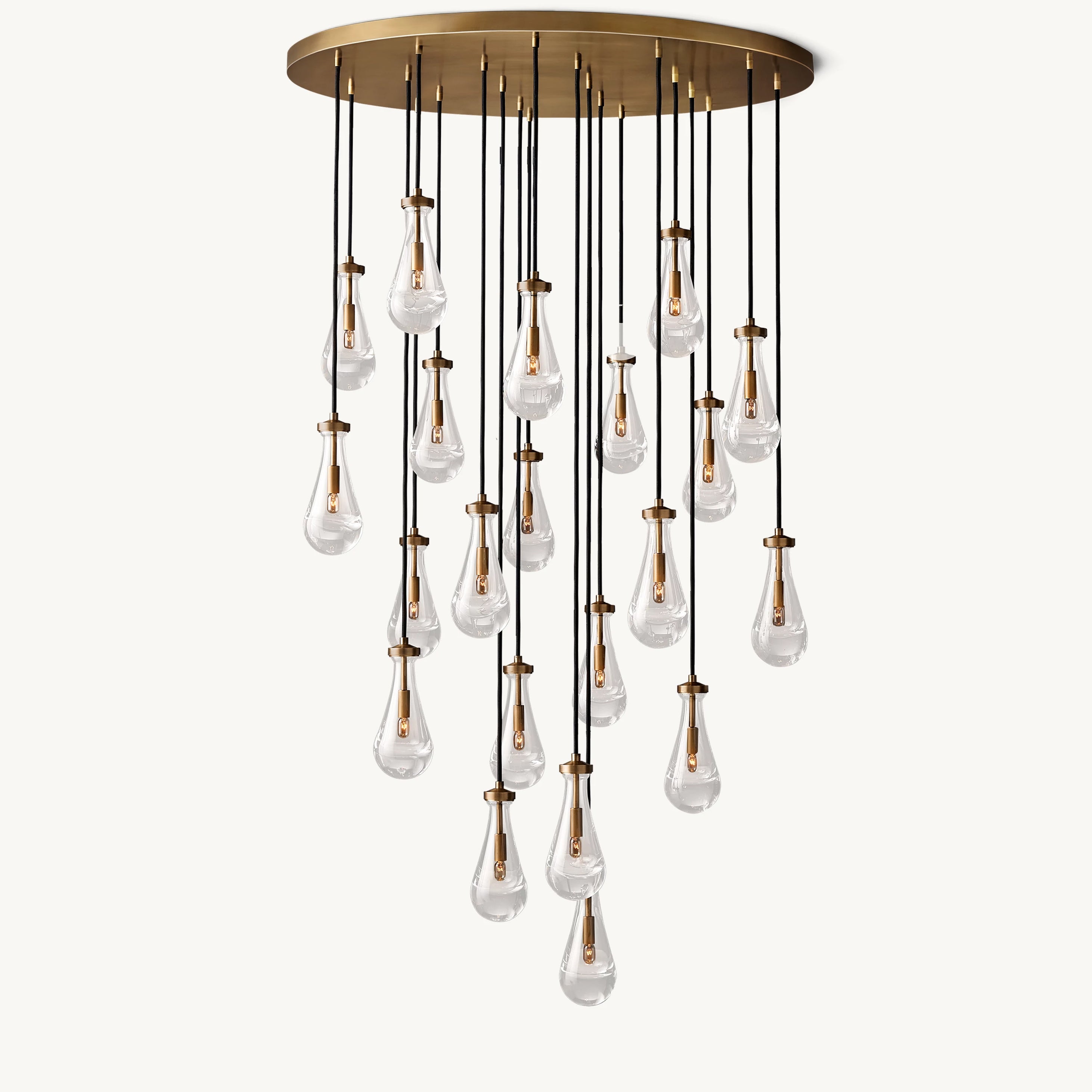 Antizer Raindrop Glass Chandelier