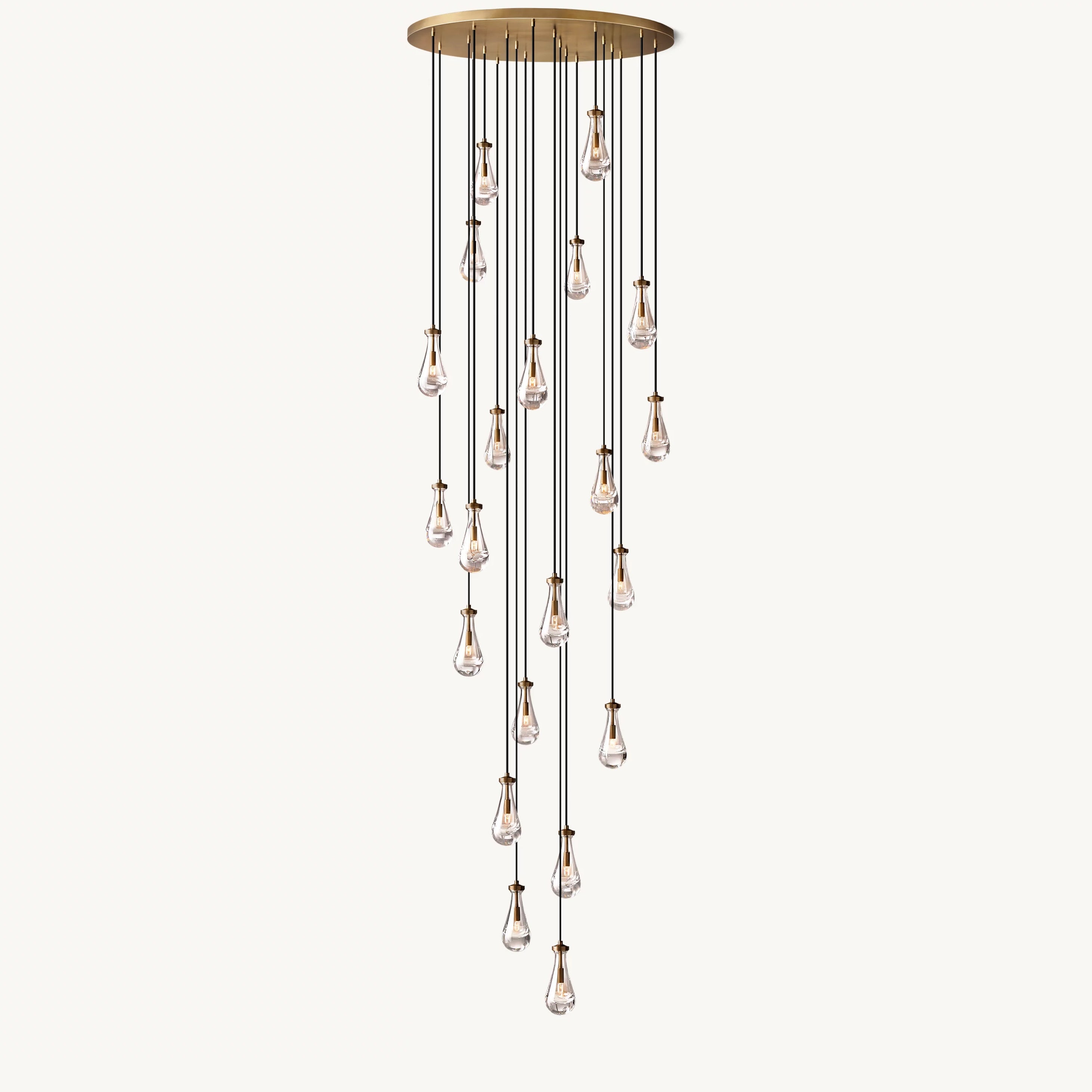 Antizer Raindrop Glass Chandelier