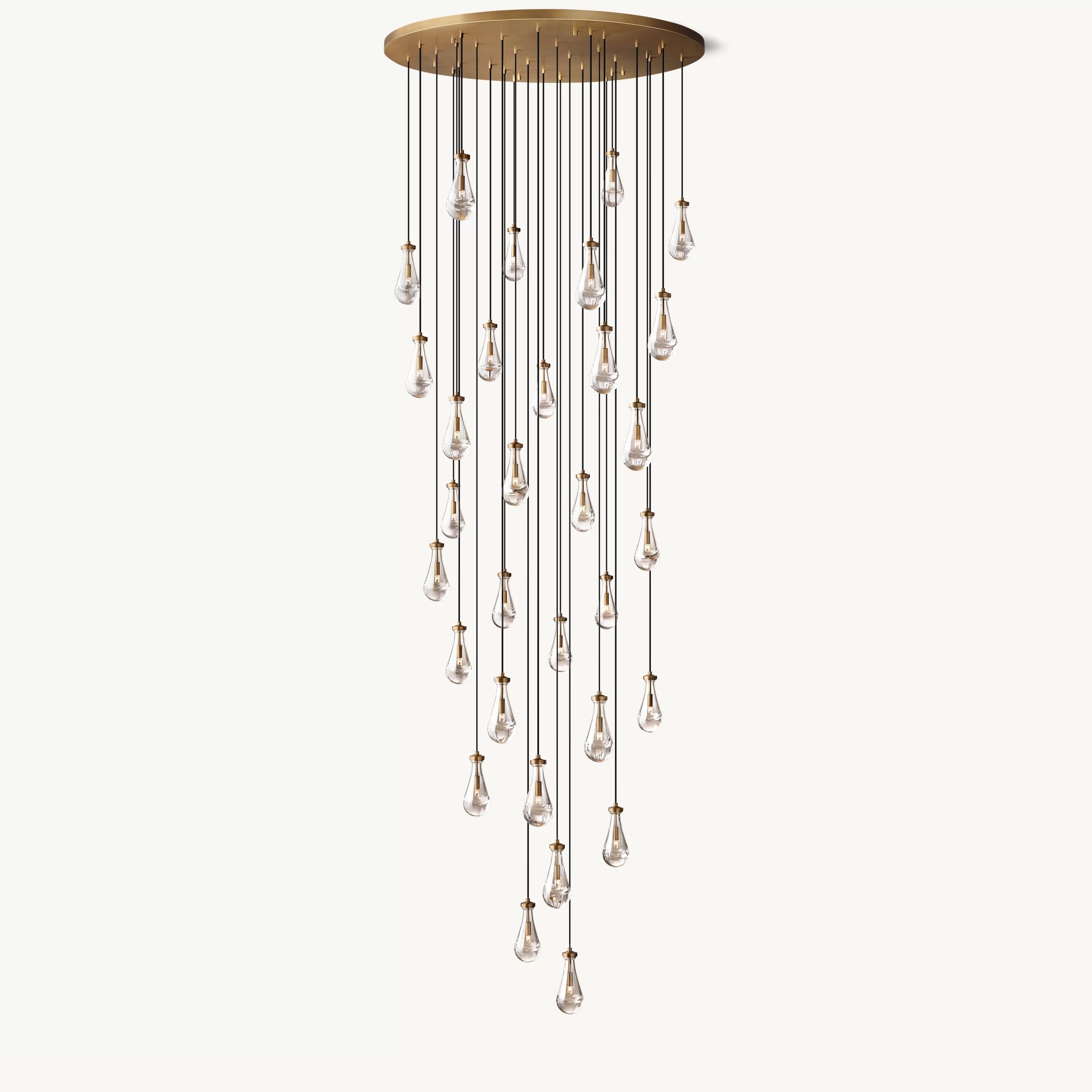 Antizer Raindrop Glass Chandelier