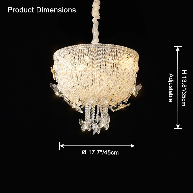 Antizer French Crystal Bead Chandelier