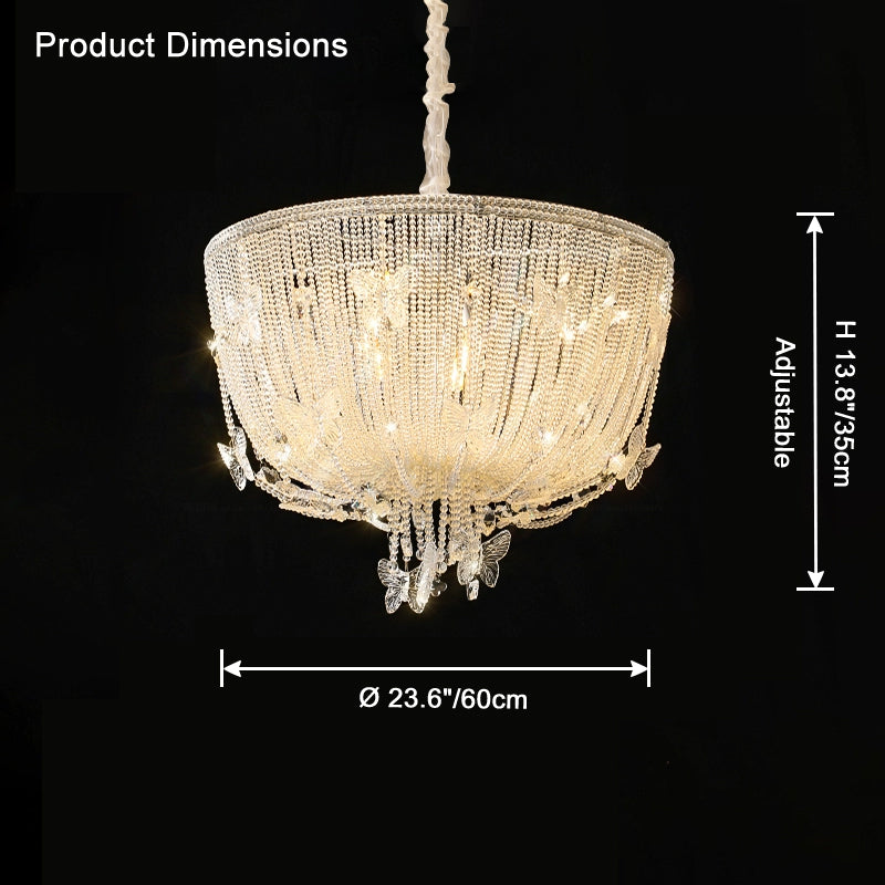 Antizer French Crystal Bead Chandelier