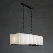 Antizer Rectangular Alabaster Chandelier