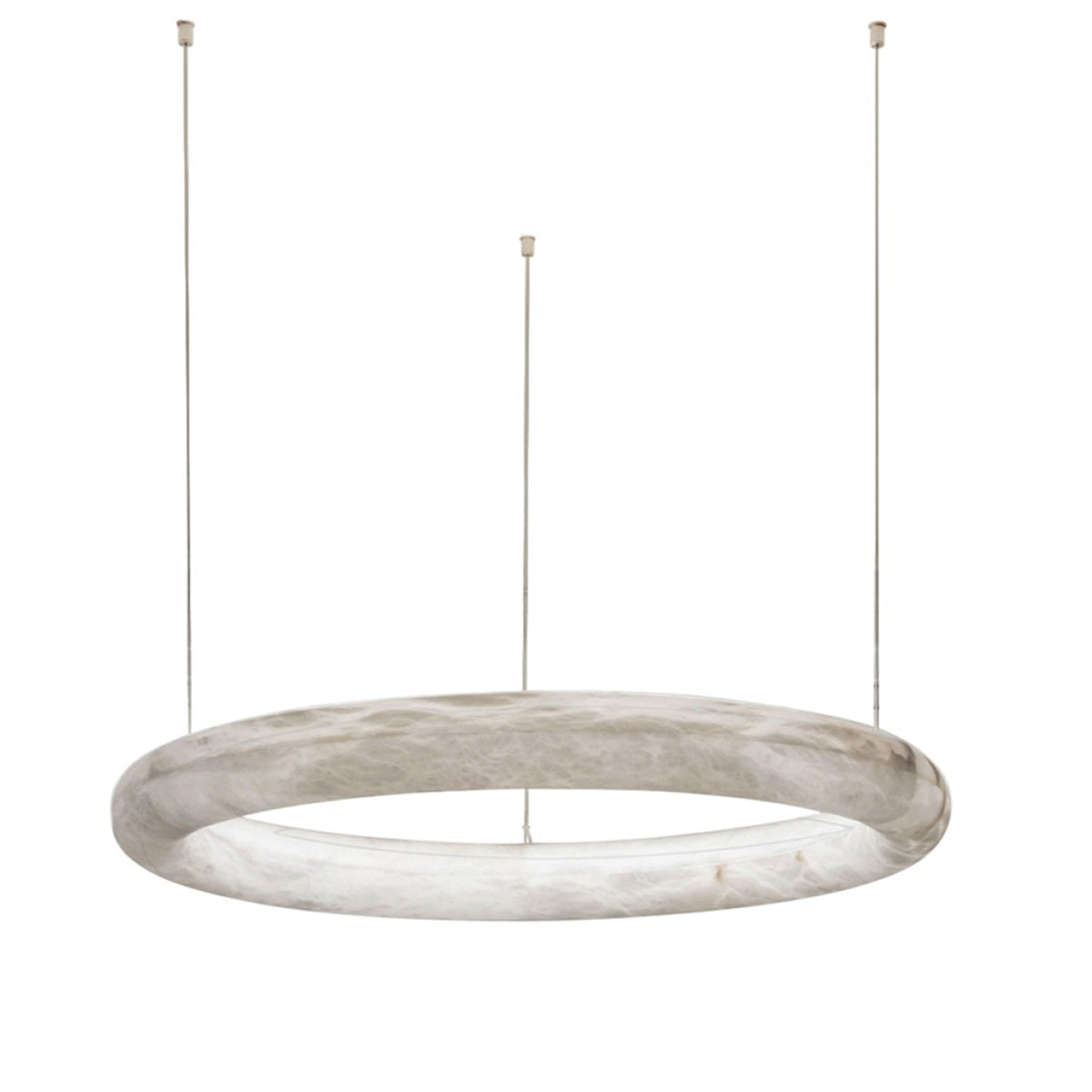 Antizer Modern Alabaster Circle LED Chandelier
