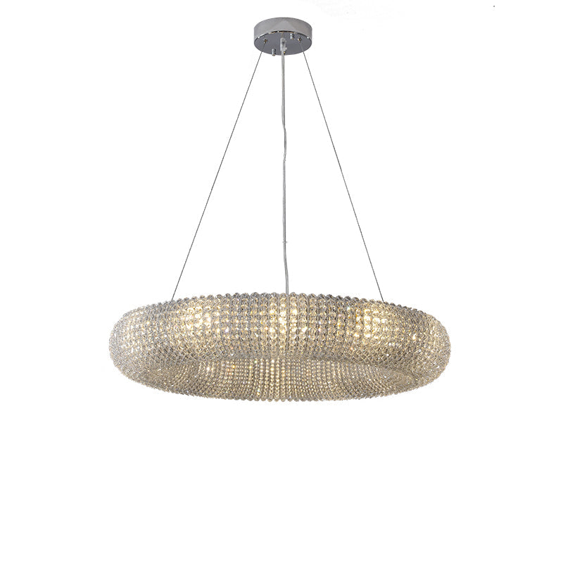 Antizer Luxury Art Halo Crystal Chandelier