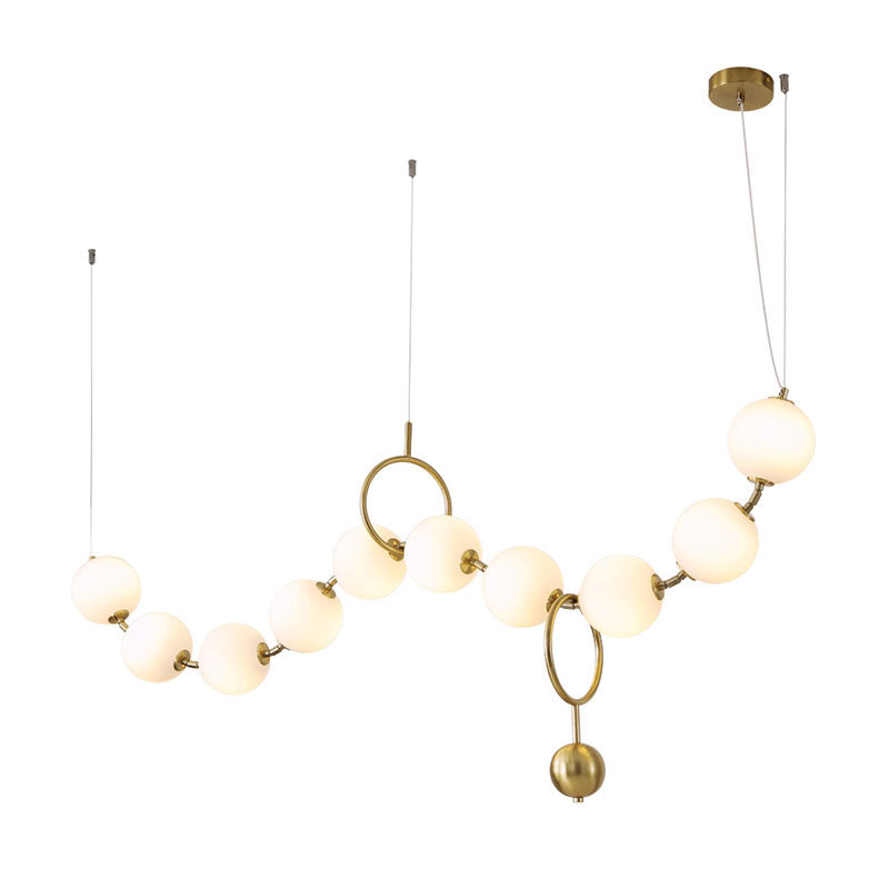 Antizer Art Deco Adjustable Pearl Chandelier
