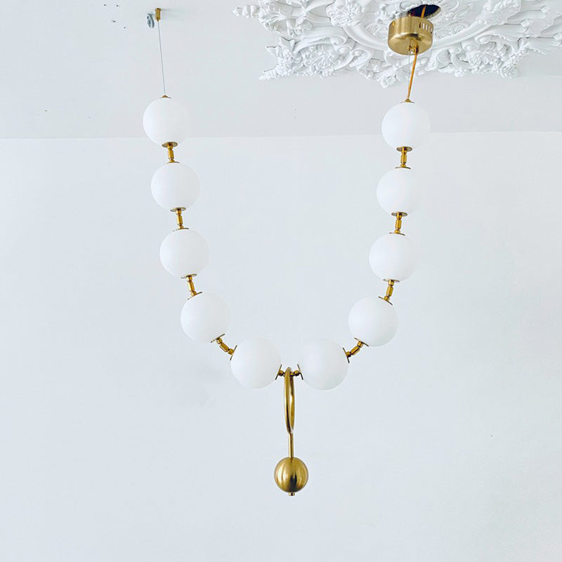 Antizer Art Deco V-Pearl Adjustable Chandelier