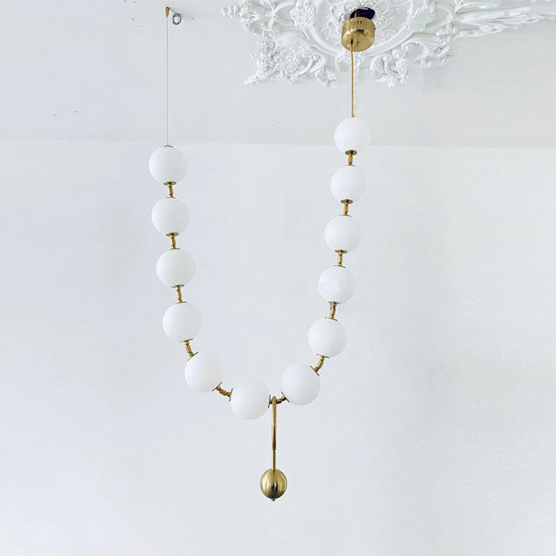 Antizer Art Deco V-Pearl Adjustable Chandelier