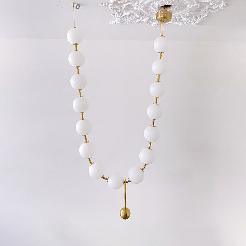 Antizer Art Deco V-Pearl Adjustable Chandelier