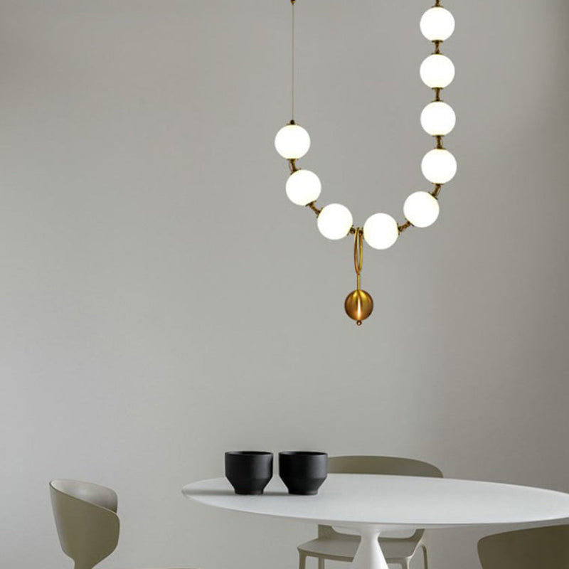 Antizer Art Deco V-Pearl Adjustable Chandelier
