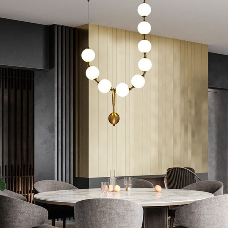 Antizer Art Deco V-Pearl Adjustable Chandelier