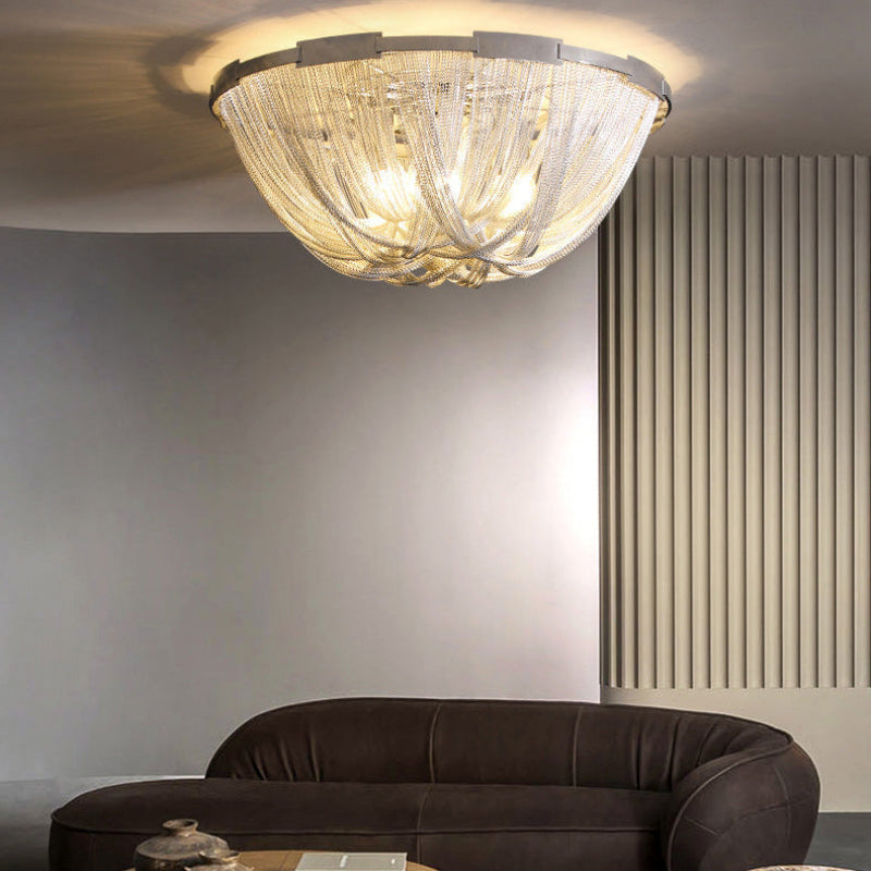 Antizer Luxury Chain Tassel Ceiling Light