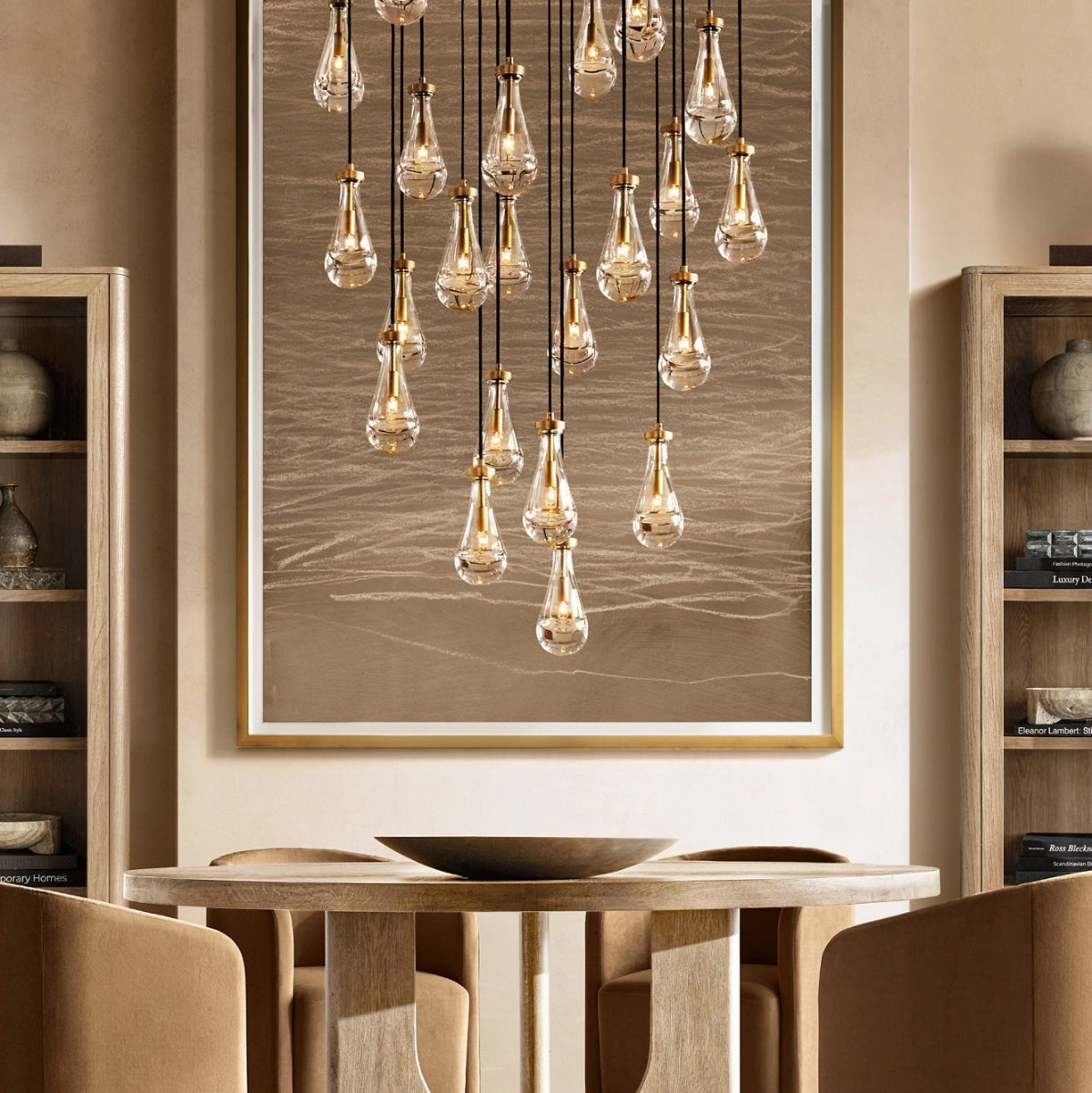 Antizer Raindrop Glass Chandelier