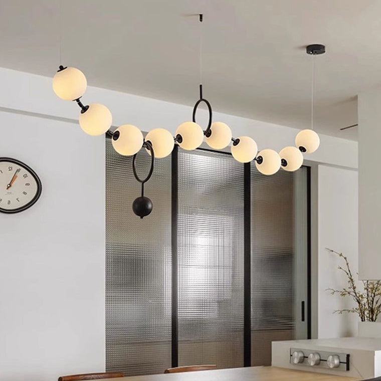 Antizer Art Deco Adjustable Pearl Chandelier