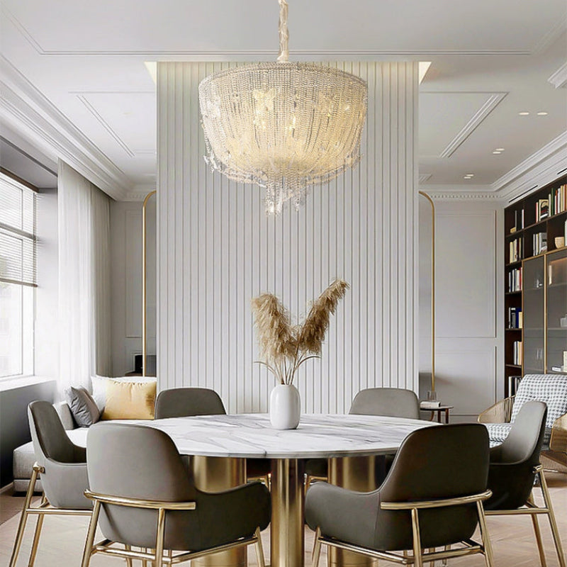 Antizer French Crystal Bead Chandelier