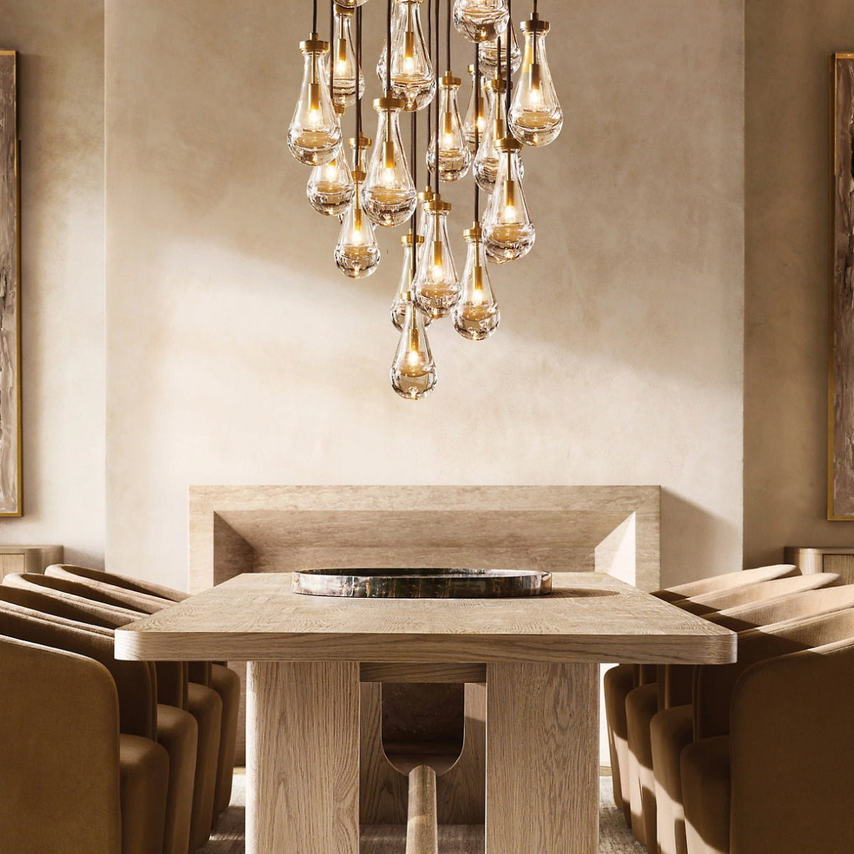 Antizer Raindrop Glass Chandelier