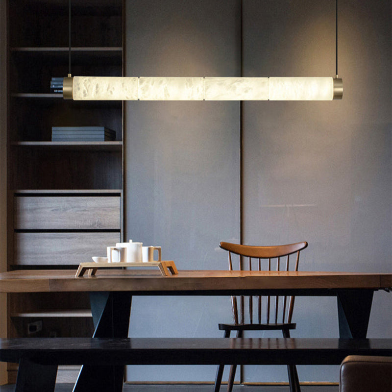 Antizer Modern Minimalist Alabaster Linear Pendant Light