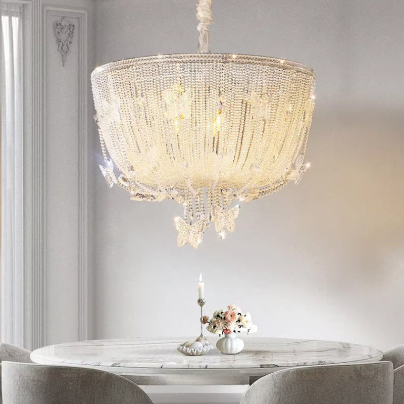 Antizer French Crystal Bead Chandelier