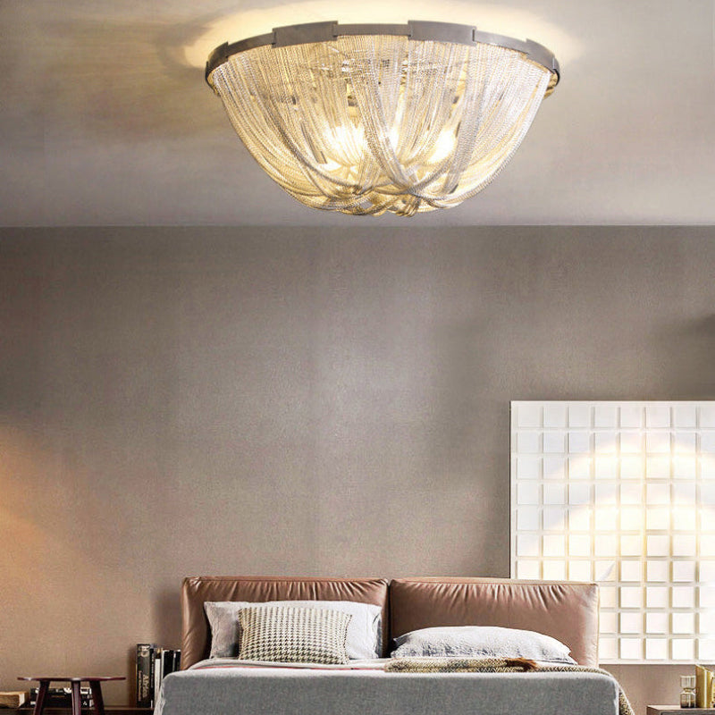 Antizer Luxury Chain Tassel Ceiling Light
