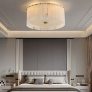 Antizer Modern Drum Alabaster Ceiling Light