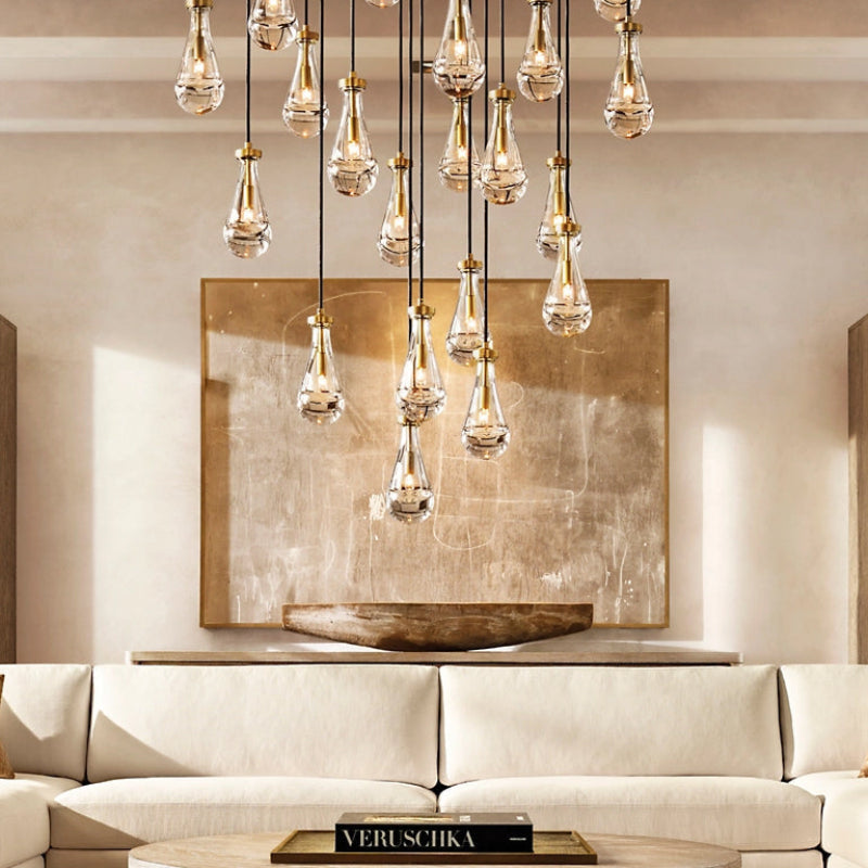 Antizer Raindrop Glass Chandelier