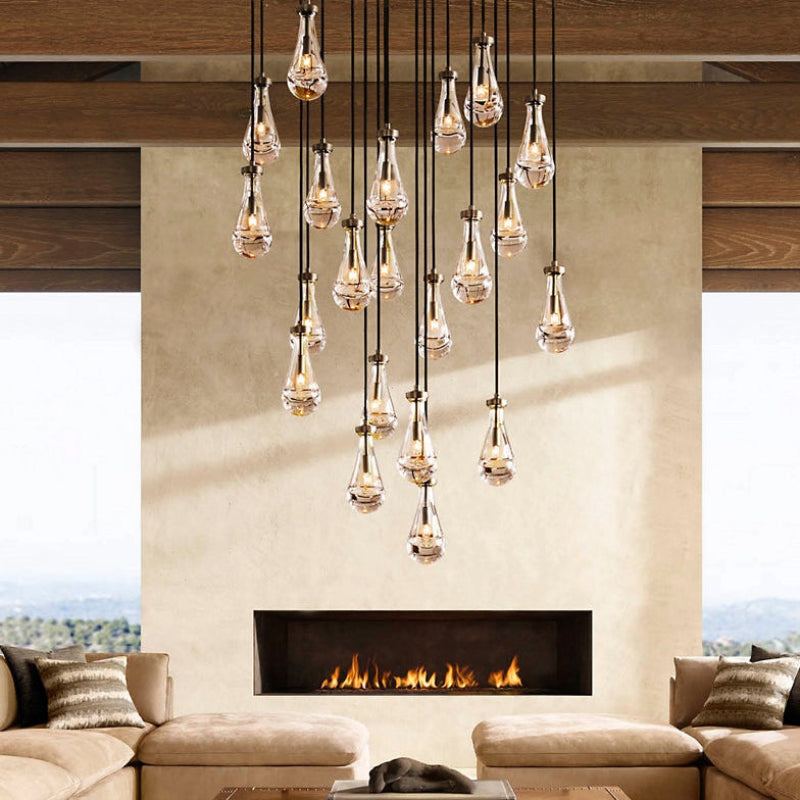 Antizer Raindrop Glass Chandelier
