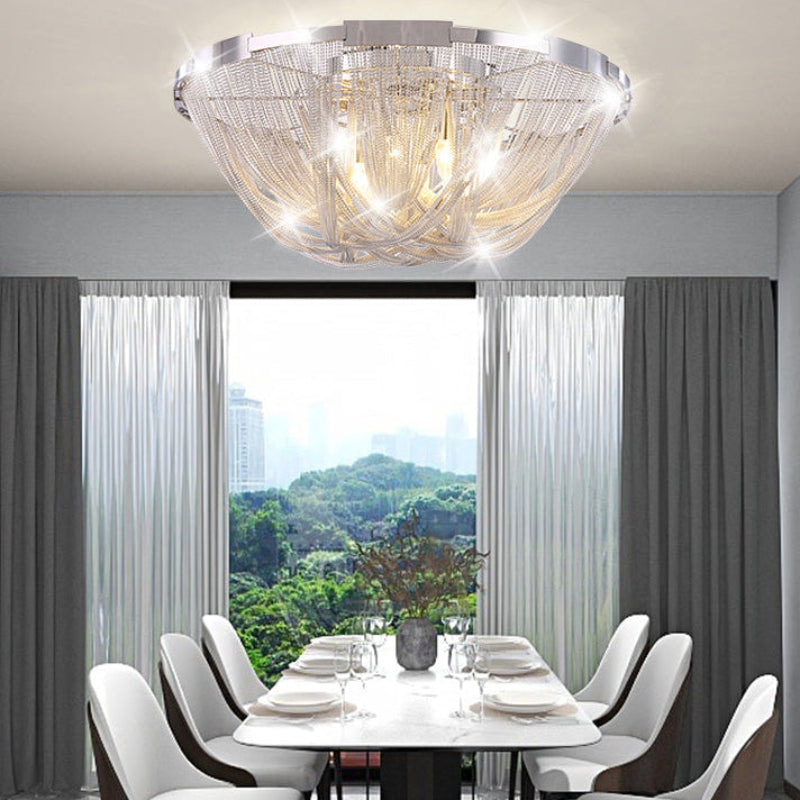 Antizer Luxury Chain Tassel Ceiling Light