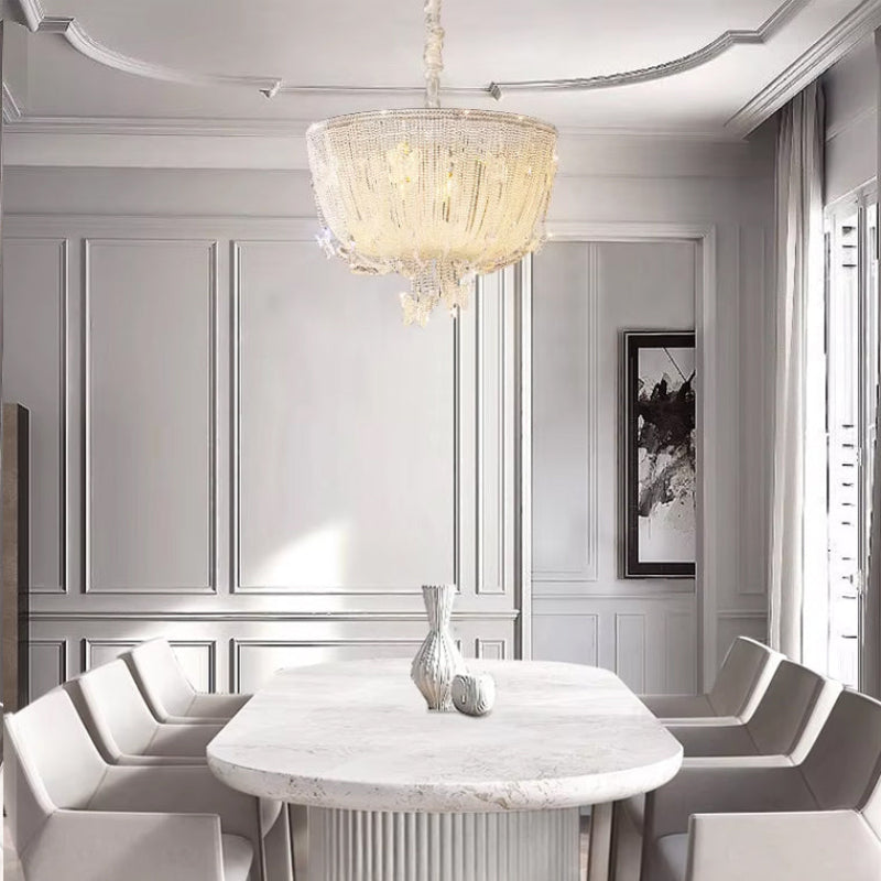 Antizer French Crystal Bead Chandelier