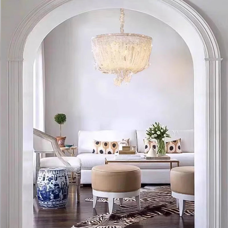 Antizer French Crystal Bead Chandelier
