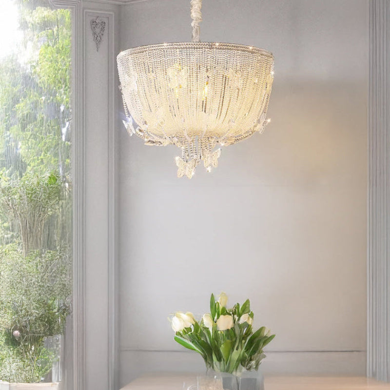 Antizer French Crystal Bead Chandelier