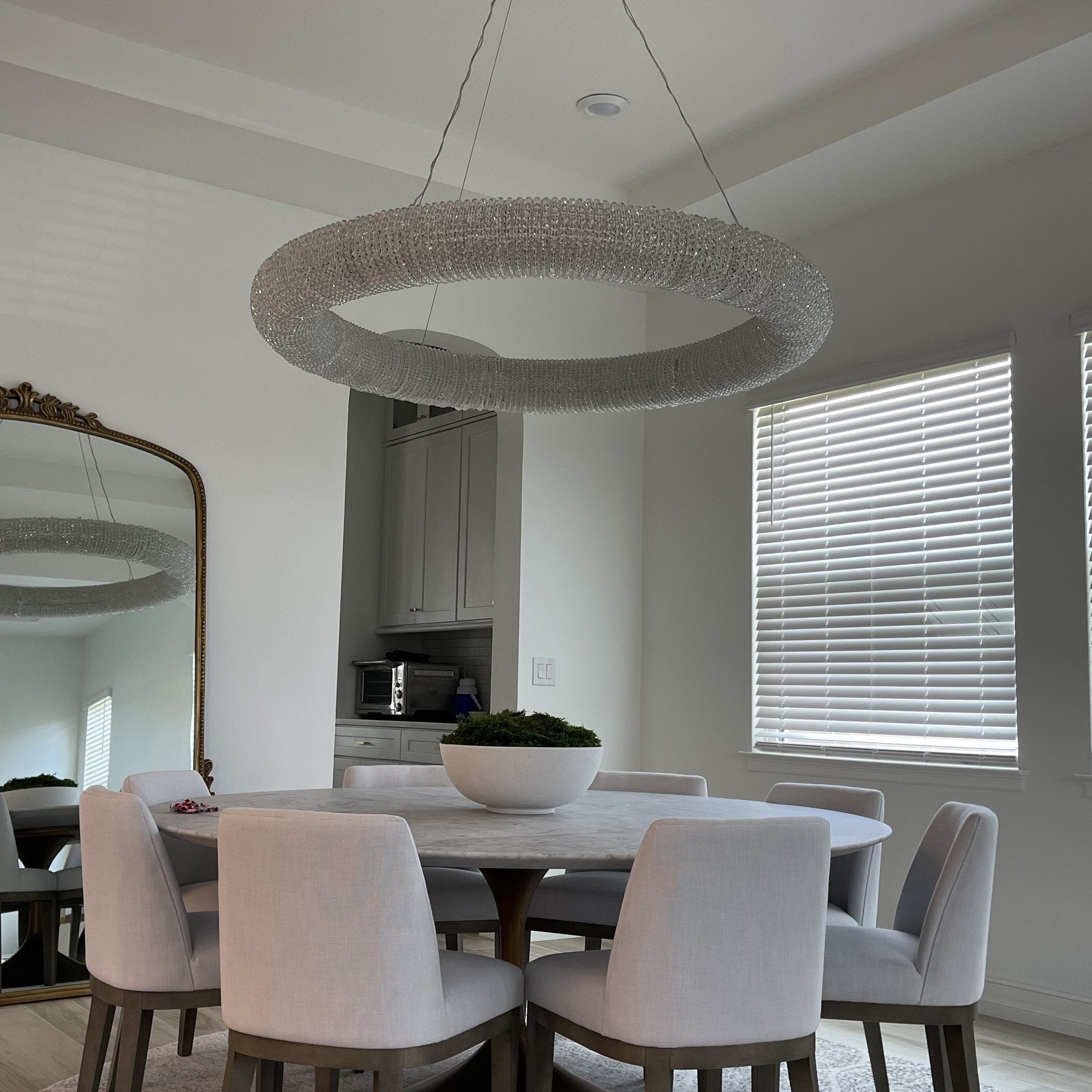 Antizer Luxury Art Halo Crystal Chandelier