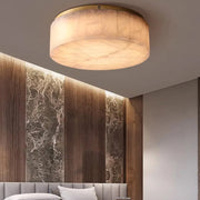 Antizer Minimalist Round Alabaster Ceiling Light