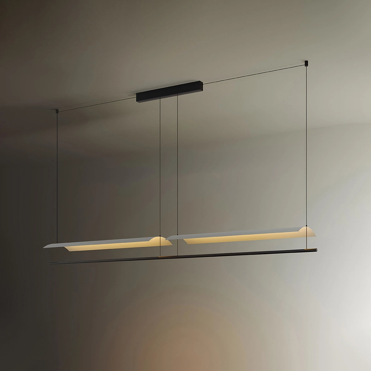 Antizer Minimalist Tile Shape Dining Room Pendant Light Warm Light