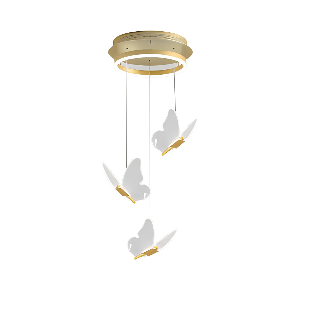 Antizer Olivia Butterfly Ceiling Pendant Light for Modern Interiors 3 Lights