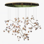 Antizer Art Dec Crystal Flower Branch Chandelier