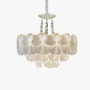 Antizer Decorative Crystal Glass Flower Chandelier