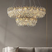 Antizer Luxury Tiered Crystal Chandelier