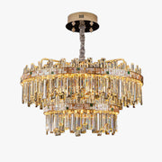 Antizer Luxury Mosaic Gold Crystal Chandelier