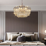 Antizer Modern Luxury Stepped Crystal Chandelier