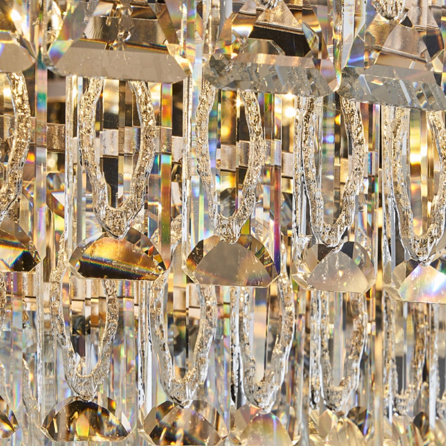 Antizer Modern Luxury Stepped Crystal Chandelier
