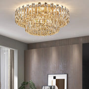 Antizer Modern Luxury Crystal Flush Mount Ceiling Light