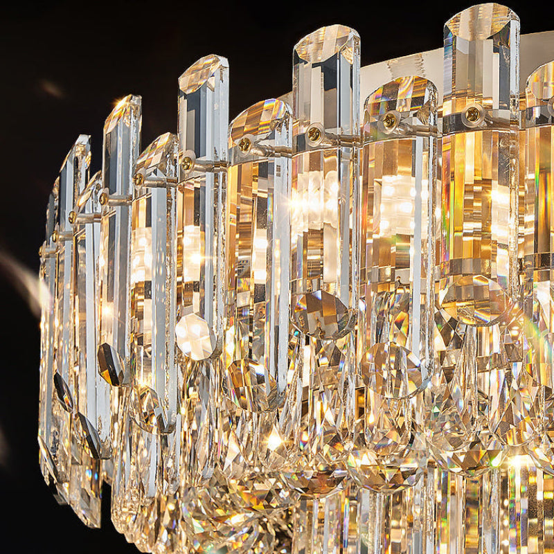 Antizer Modern Luxury Crystal Flush Mount Ceiling Light