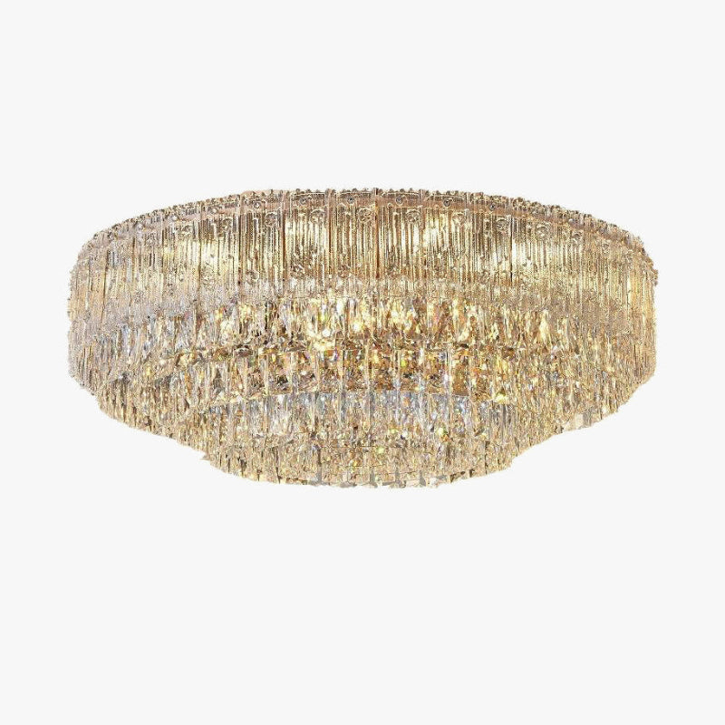 Antizer Luxury Large Crystal Tiered Ceiling Light