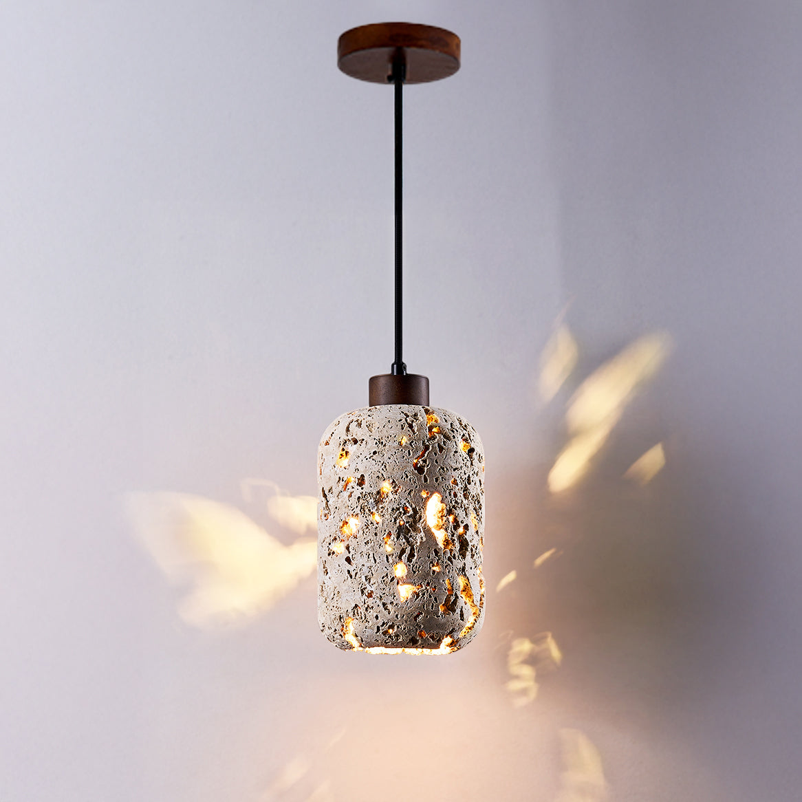 Antizer Wabi Sabi Travertine Pendant Light